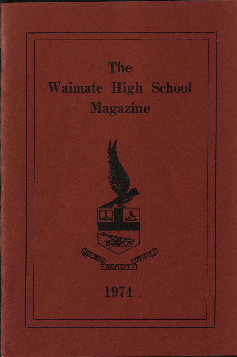 The Waimate High School magazine 1974
