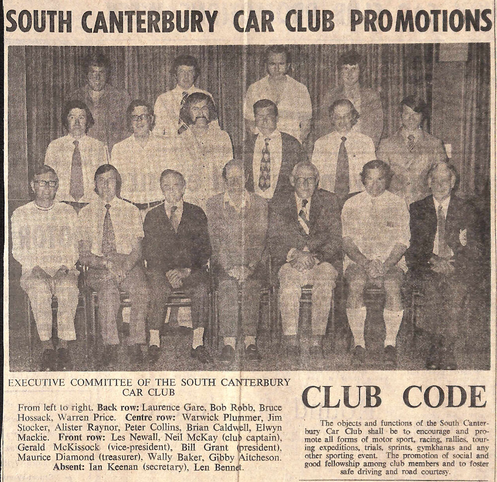 South Canterbury Car Club Promotions Week, Not essential to own 'hotted up' car to become member