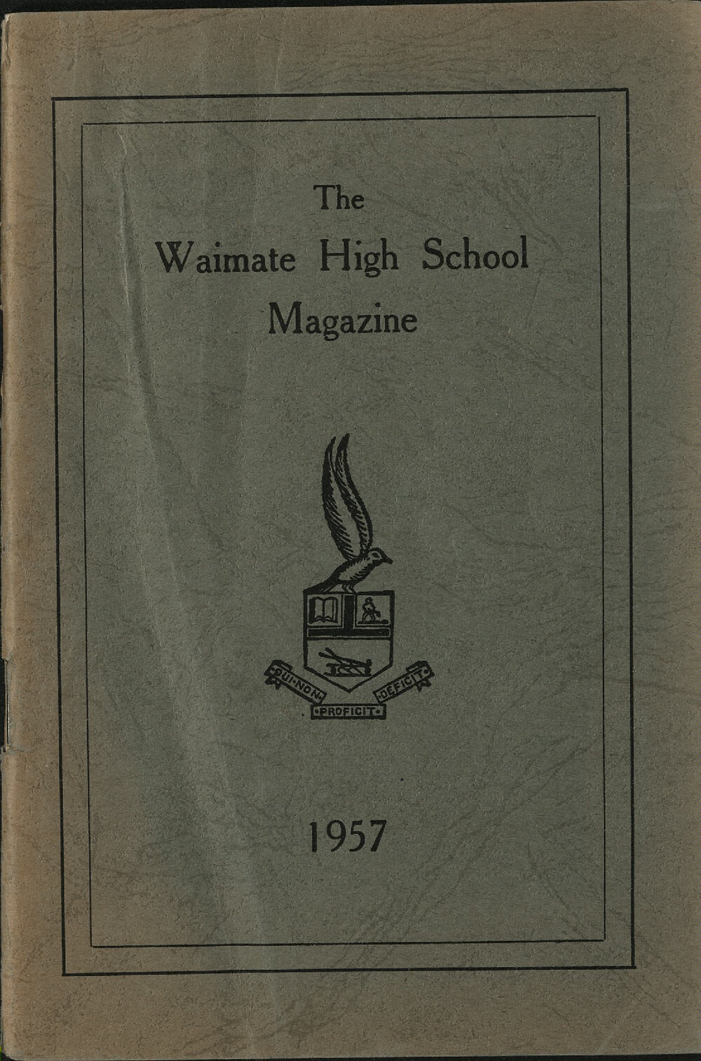 The Waimate High School magazine 1957