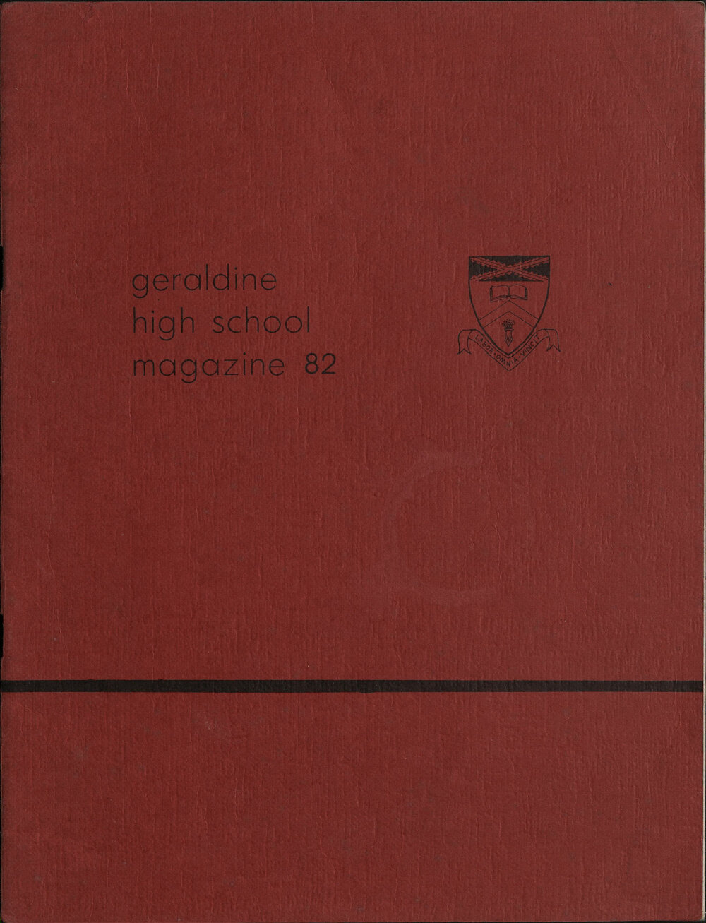 Geraldine High School magazine 1982