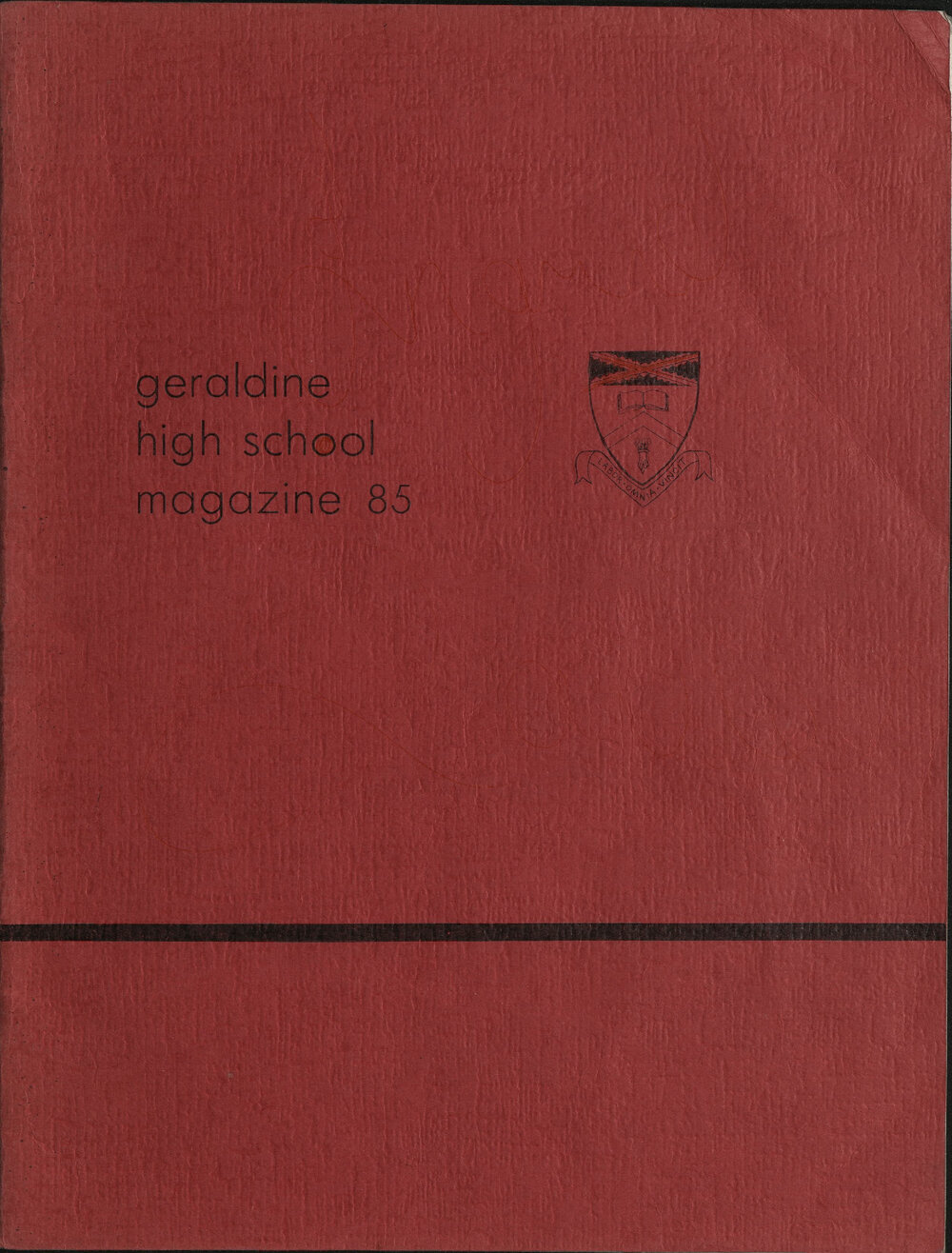 Geraldine High School magazine 1985