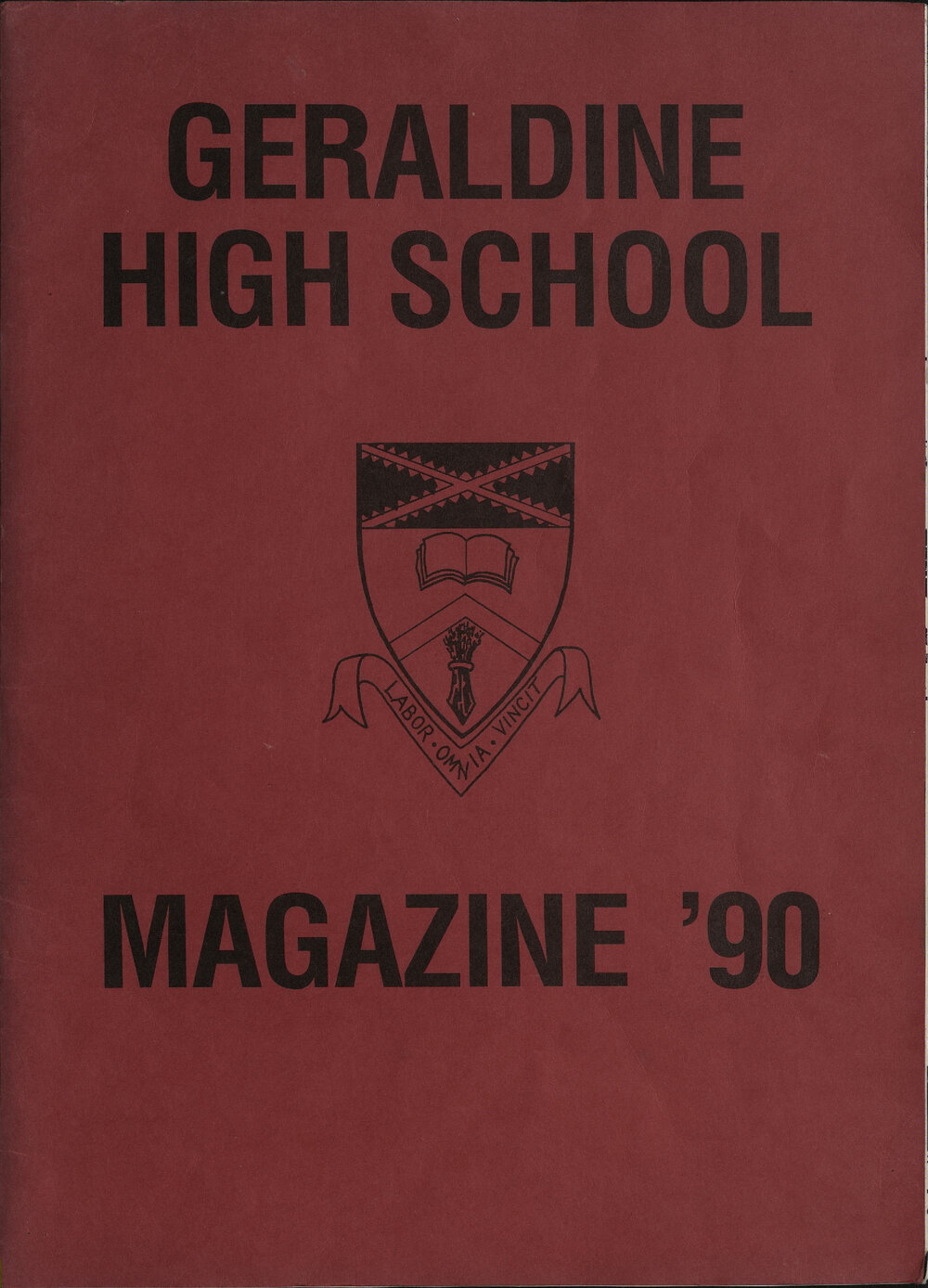 Geraldine High School magazine 1990