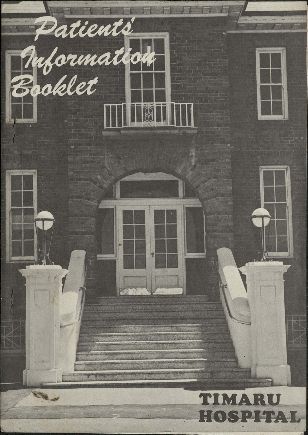 Patients' Information Booklet: Timaru Hospital