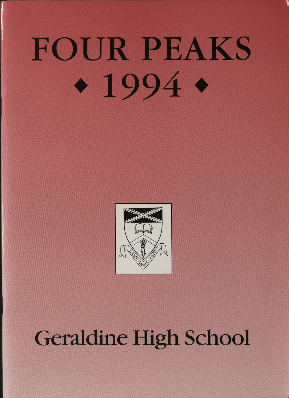 Geraldine High School magazine 1994