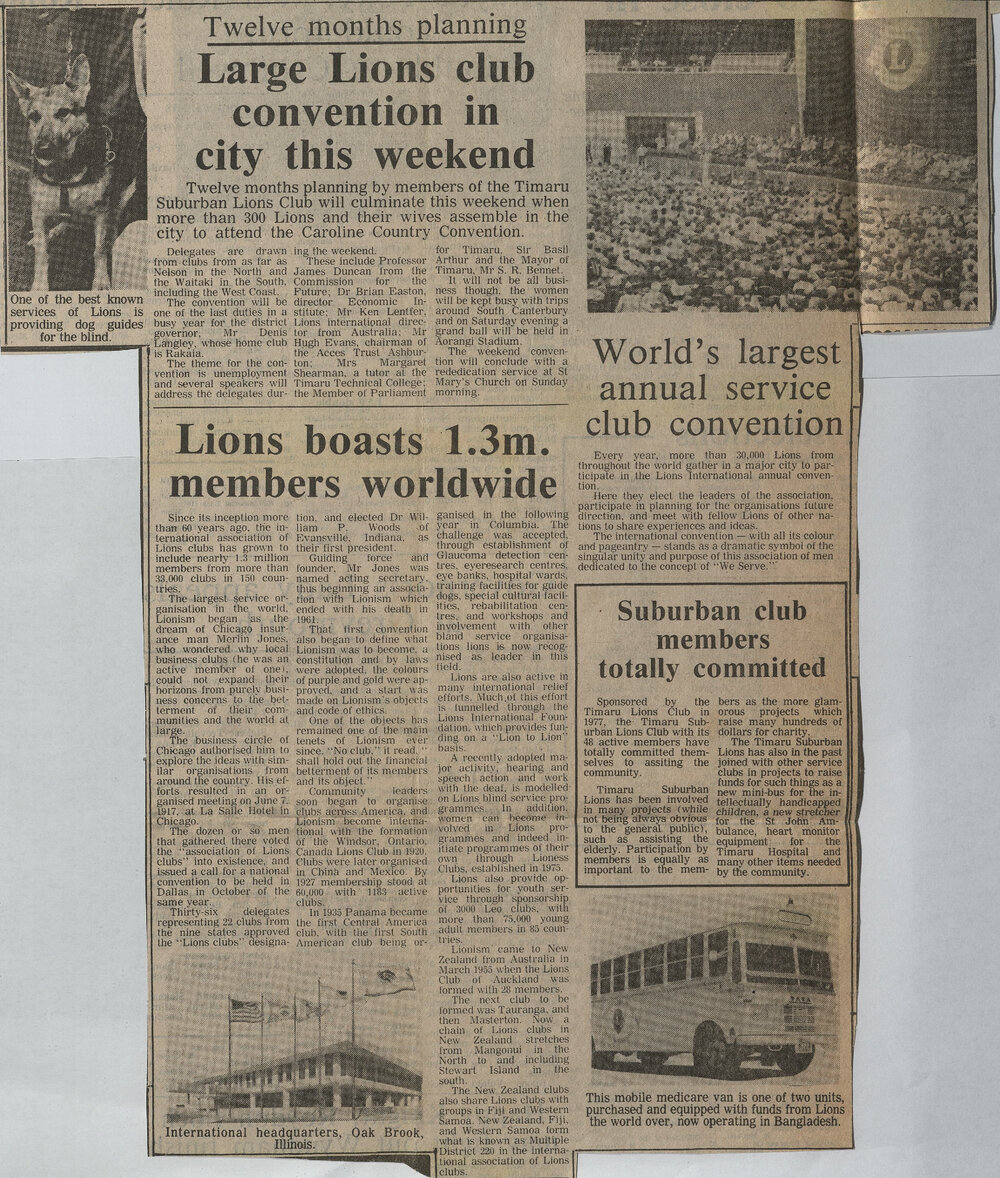 Large Lions club convention in city this weekend