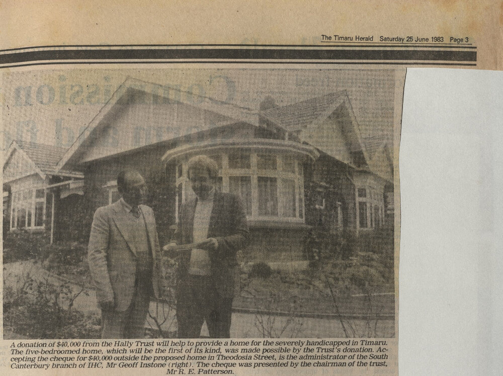 A donation of $40,000 from the Hally Trust