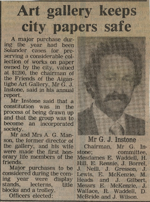 Art gallery keeps city papers safe