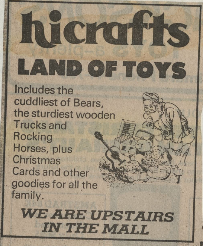 hicrafts Land of Toys advertisement