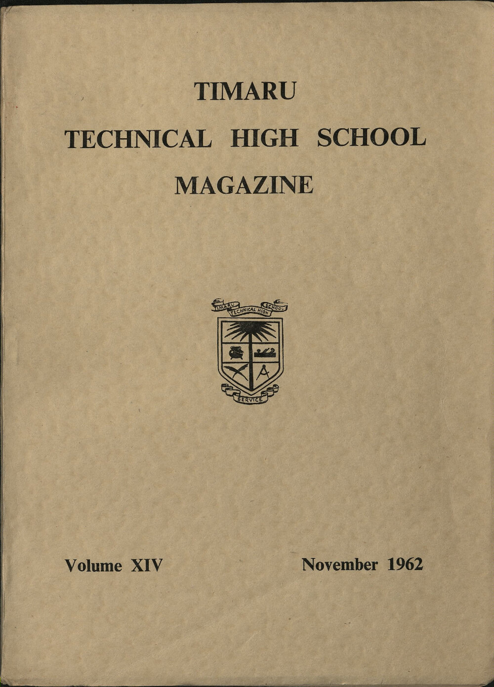 Timaru Technical High School magazine 1962
