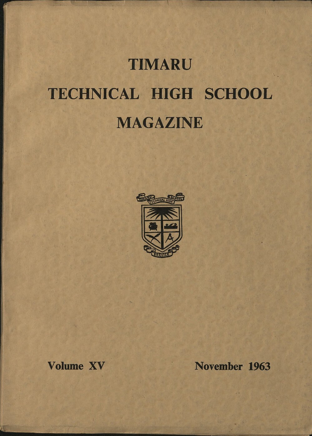 Timaru Technical High School magazine 1963