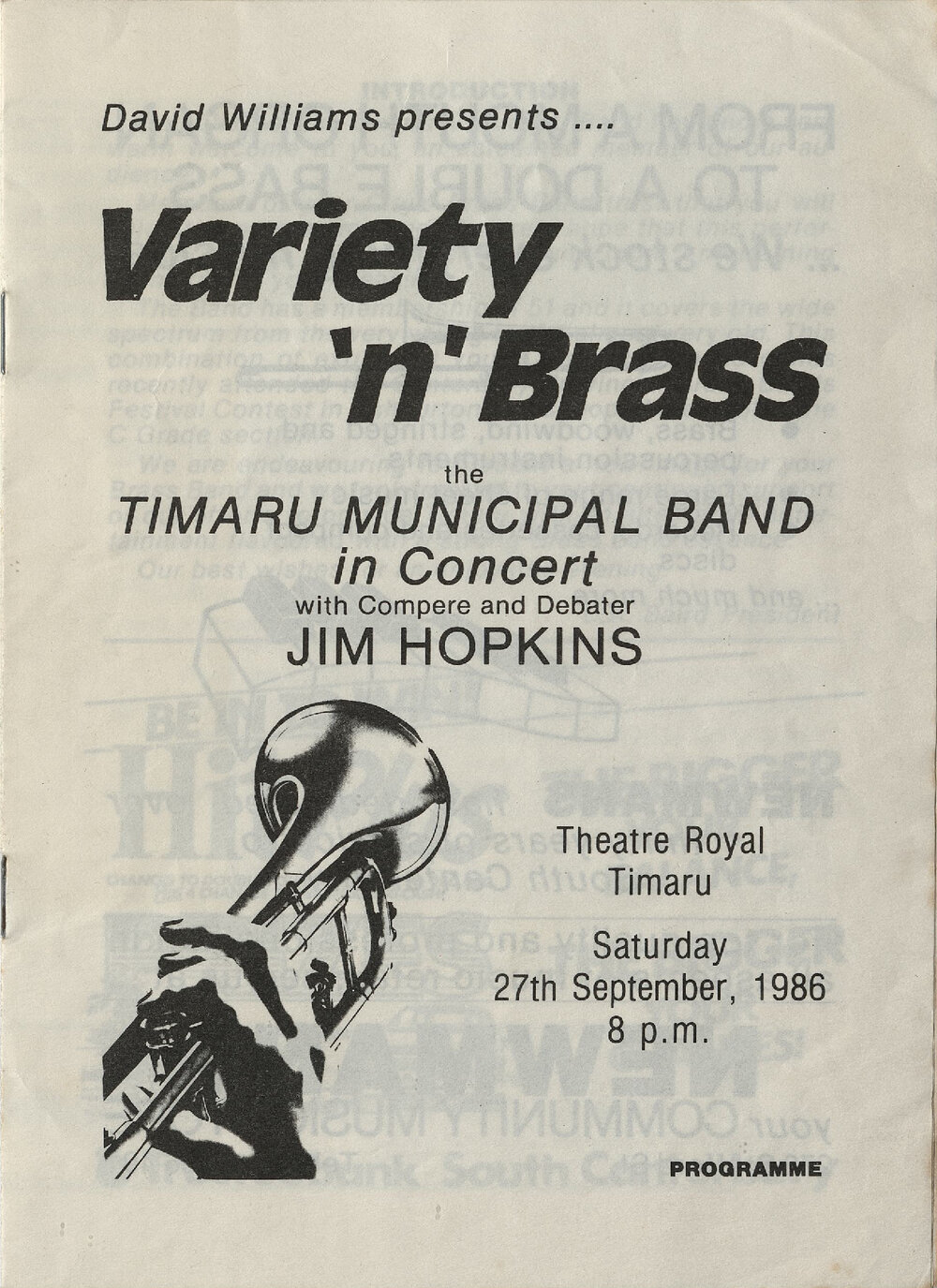 Variety'n'Brass the Timaru Municipal Band in Concert