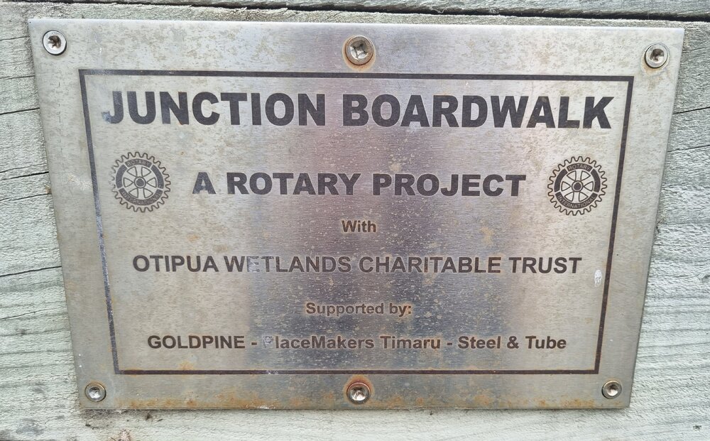 Junction Boardwalk plaque