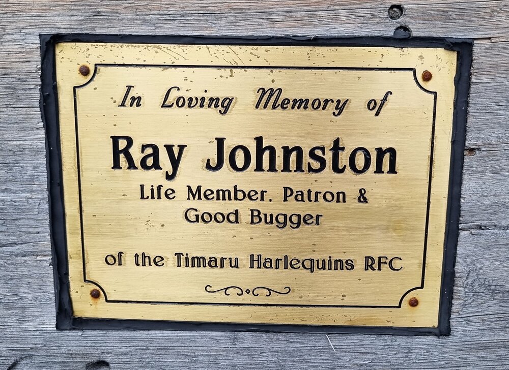 Ray Johnston plaque