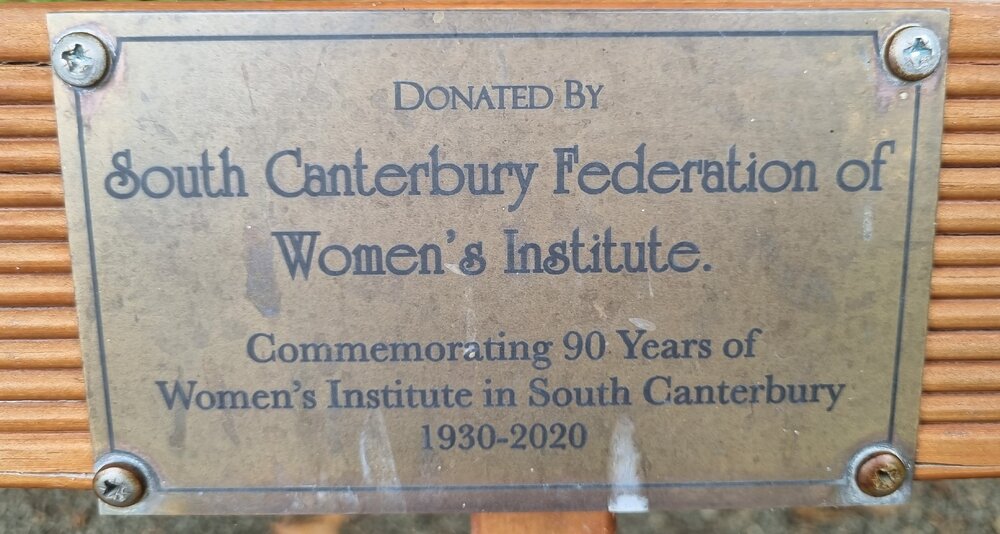 South Canterbury Federation of Women's Institute plaque