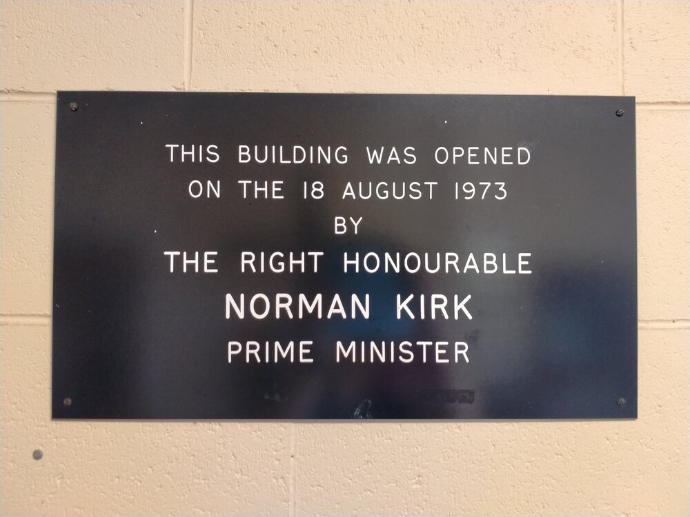 Waimate Salvation Army building opening plaque