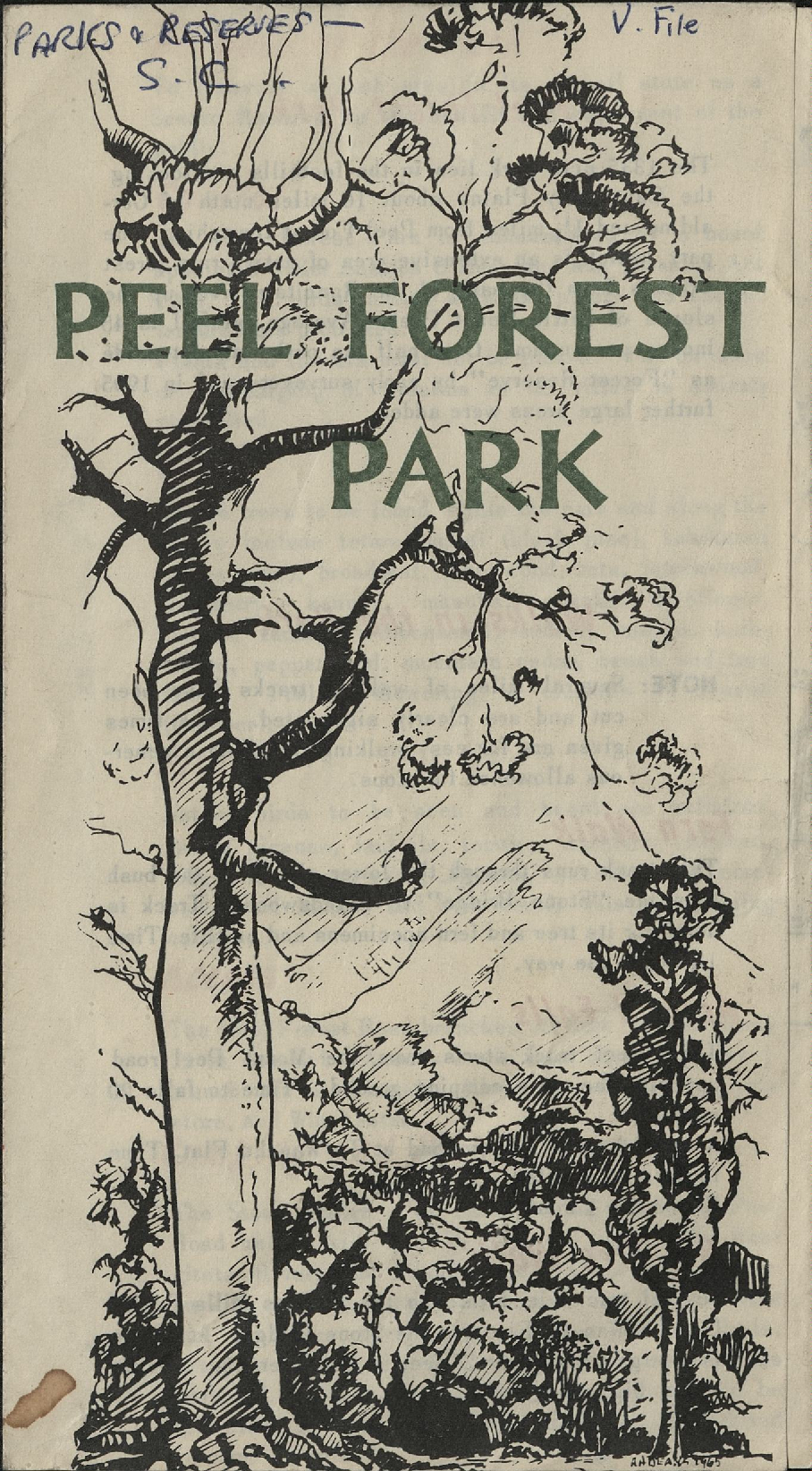 Peel Forest Park pamphlet