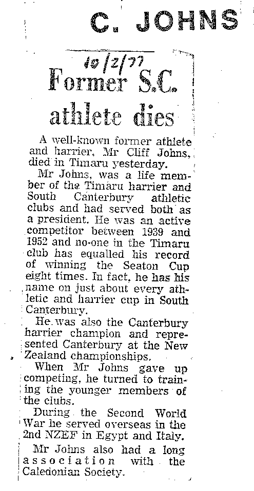 Obituary: C Johns, Former S C athlete dies