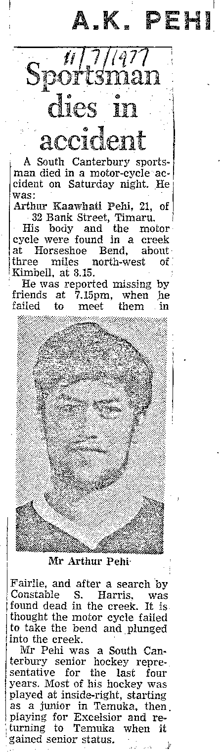Obituary: A K Pehi, Sportsman dies in accident