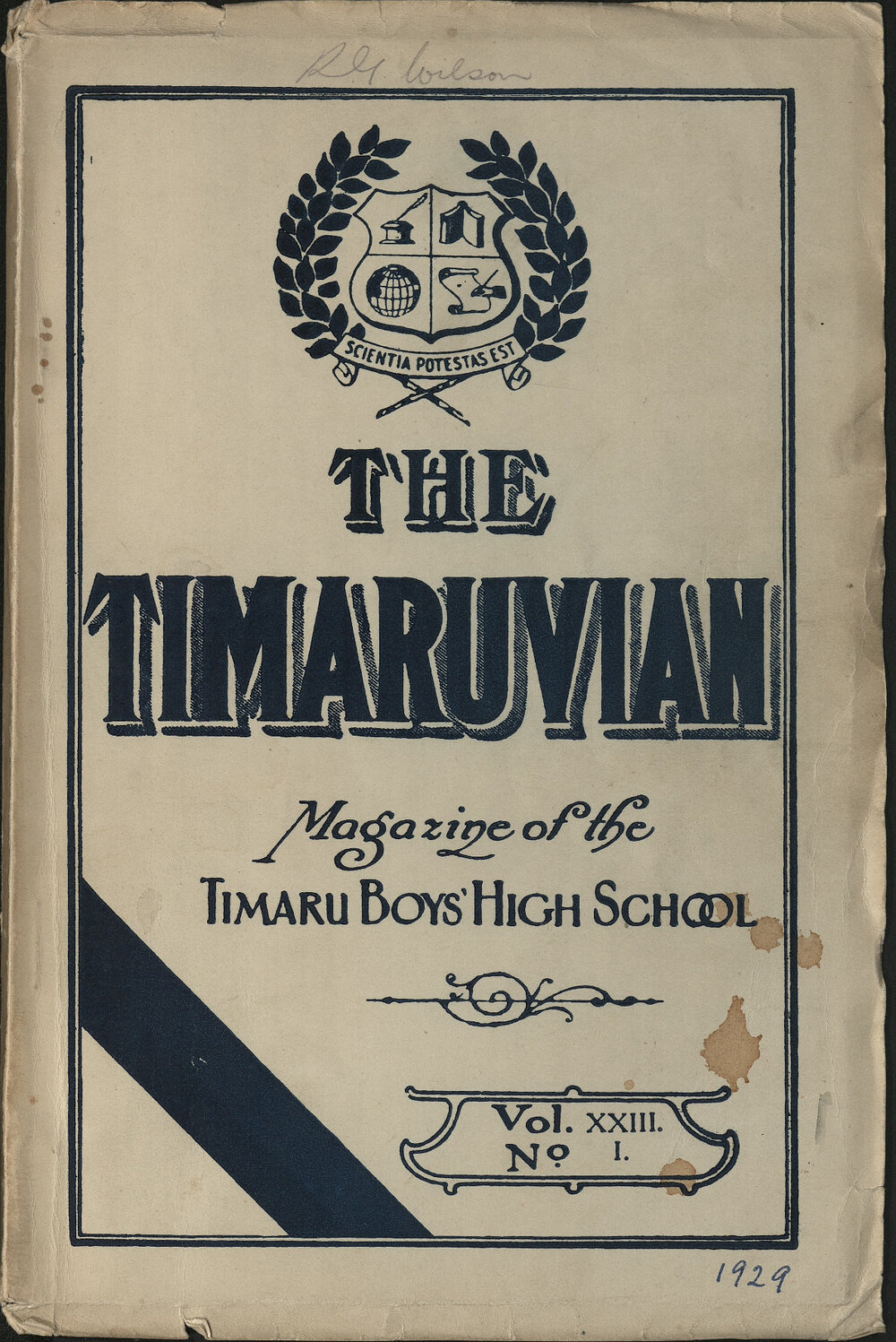 The Timaruvian 1929