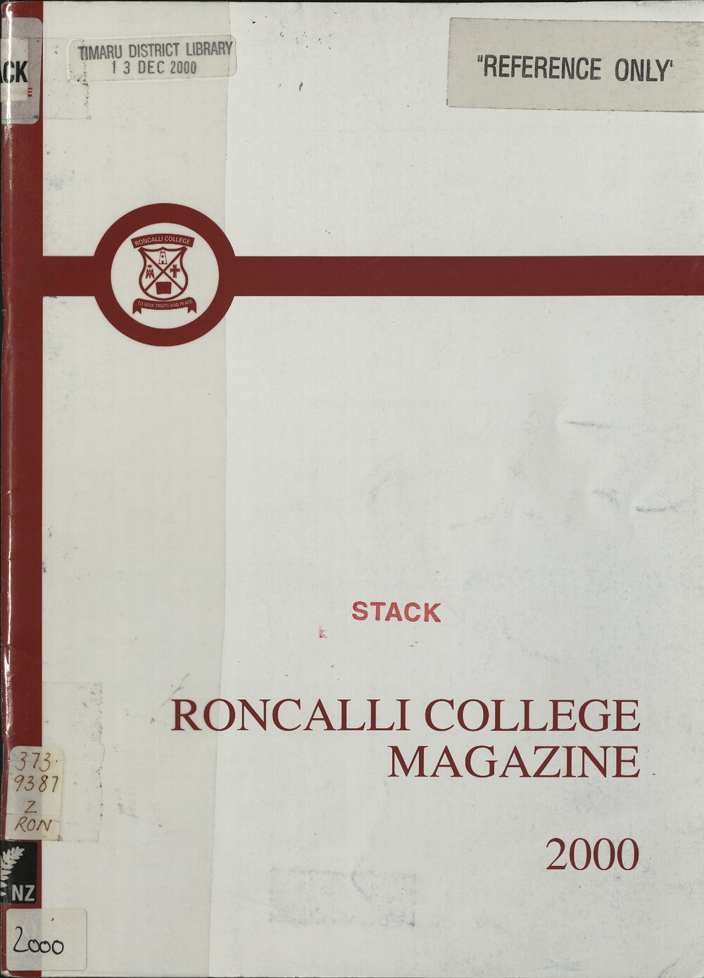 Roncalli College magazine 2000