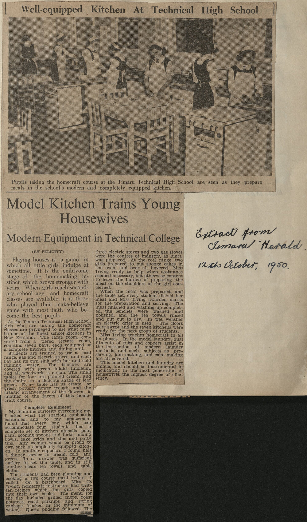 Well-equipped Kitchen At Technical High School