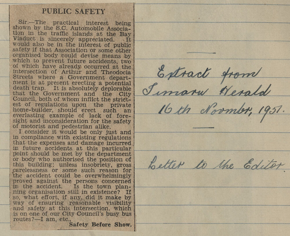 Letter to the editor: Public Safety