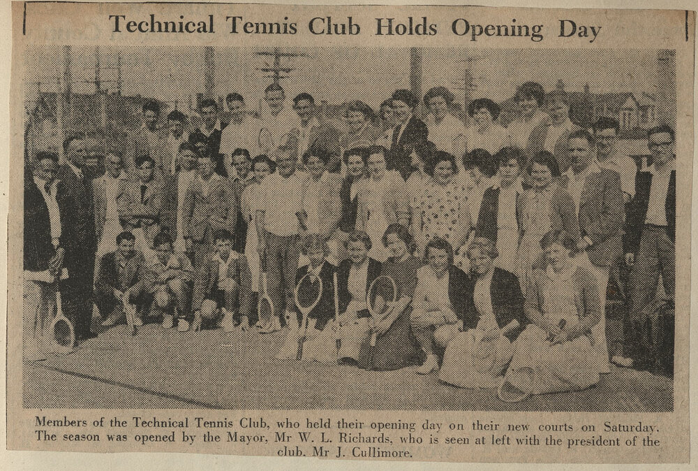Technical Tennis Club Holds Opening Day