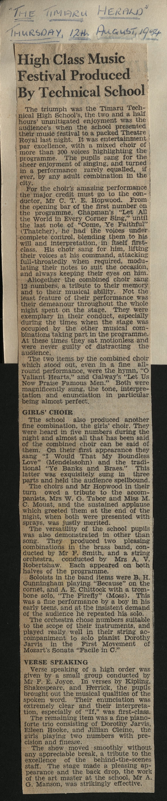 High Class Music Festival Produced By Technical School