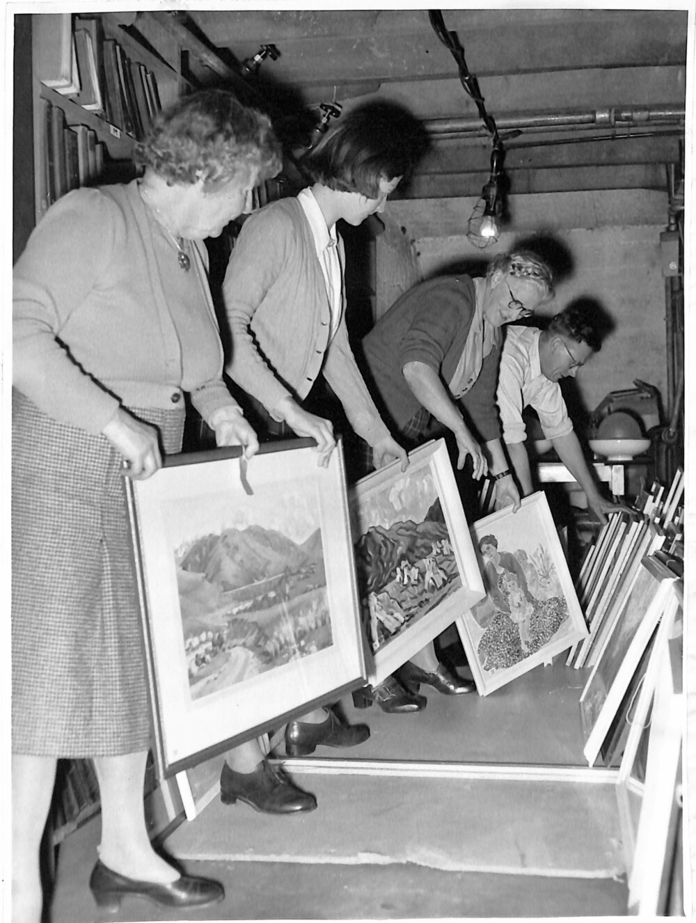 Preparing for an Art Exhibition 1953