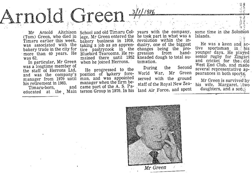 Obituary: Arnold Green