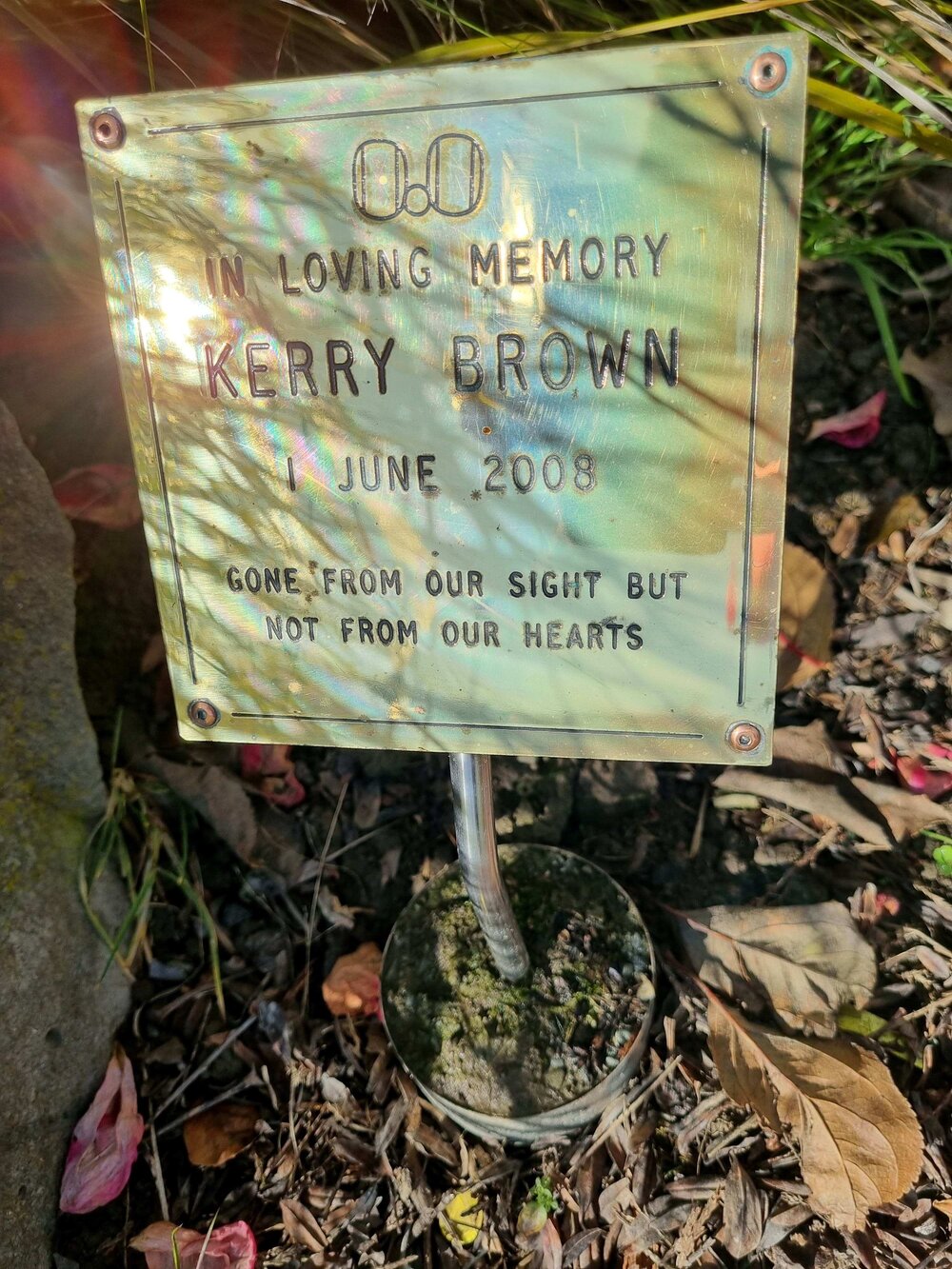 Kerry Brown plaque