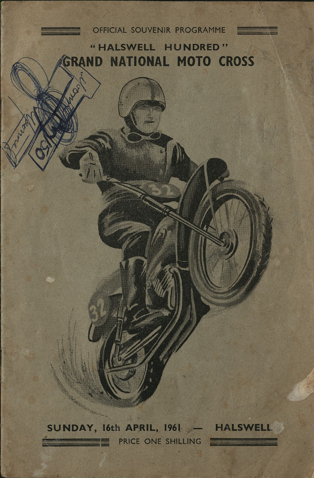 Halswell Hundred Grand National Moto Cross 1961 official souvenir programme