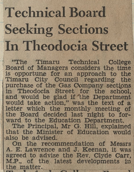 Technical Board Seeking Sections In Theodocia Street