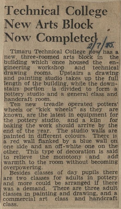 Technical College New Arts Block Now Completed