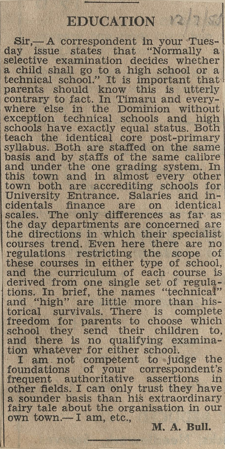 Letter to the Editor: Education