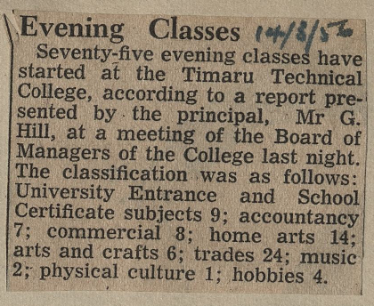 Evening Classes