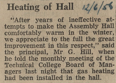 Heating of Hall 