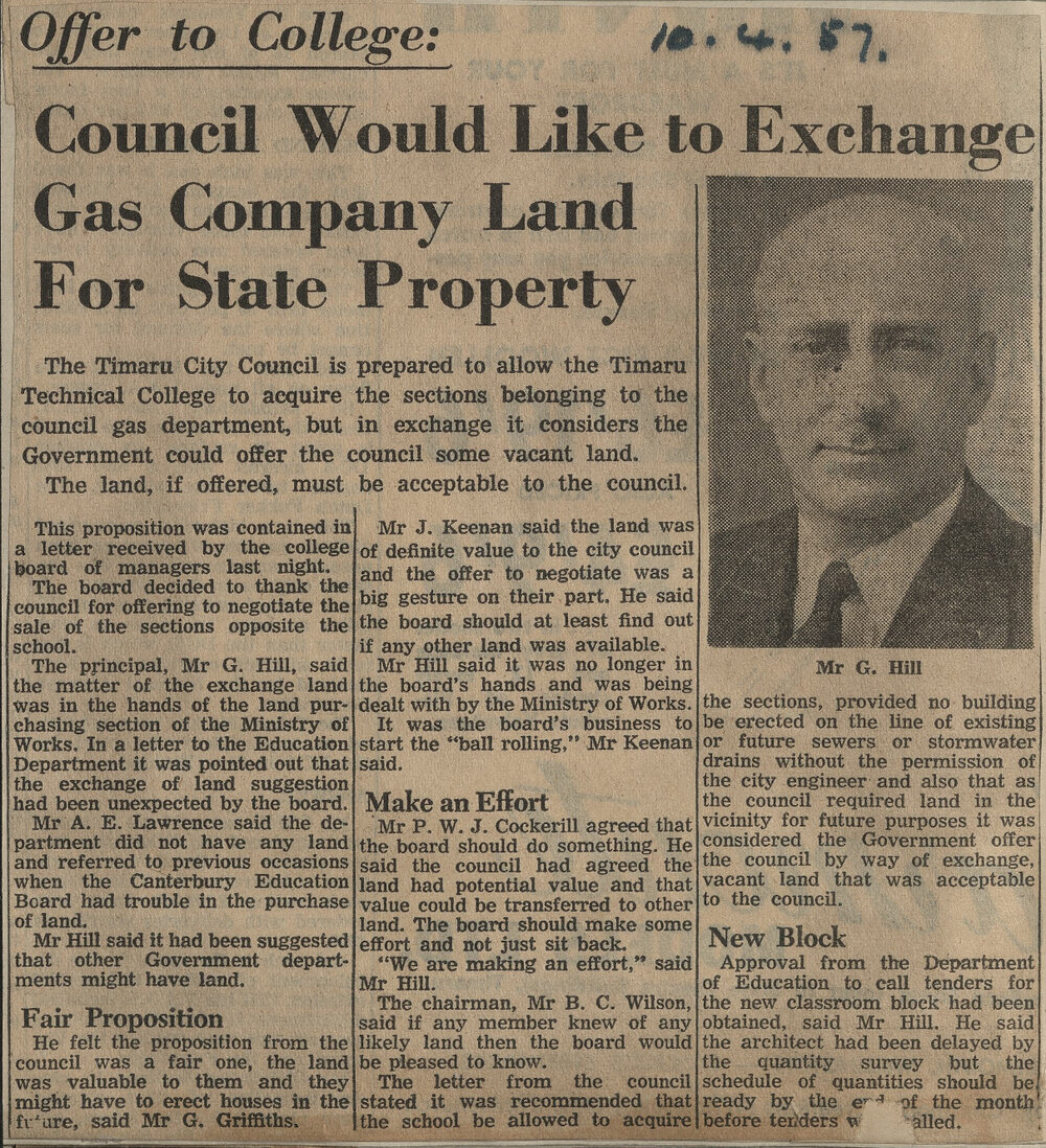 Offer to College: Council Would Like to Exchange Gas Company Land For State Property