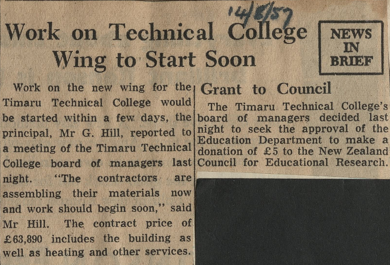 Work on Technical College Wing to Start Soon