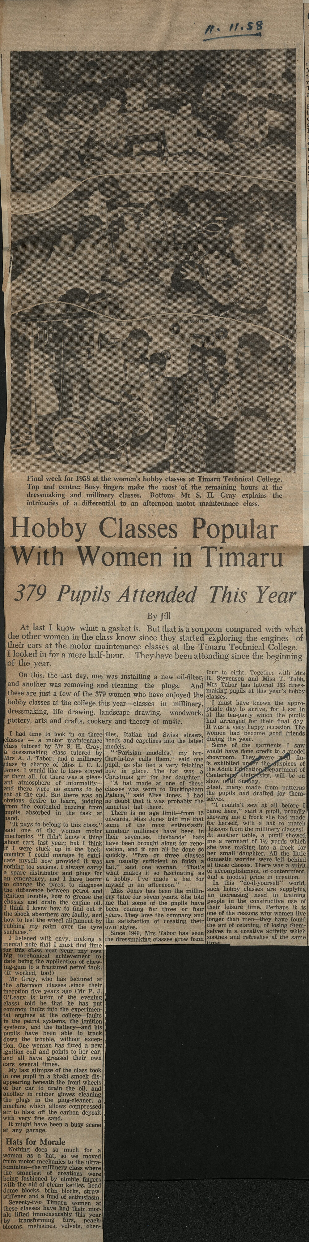 Hobby Classes Popular with Women in Timaru