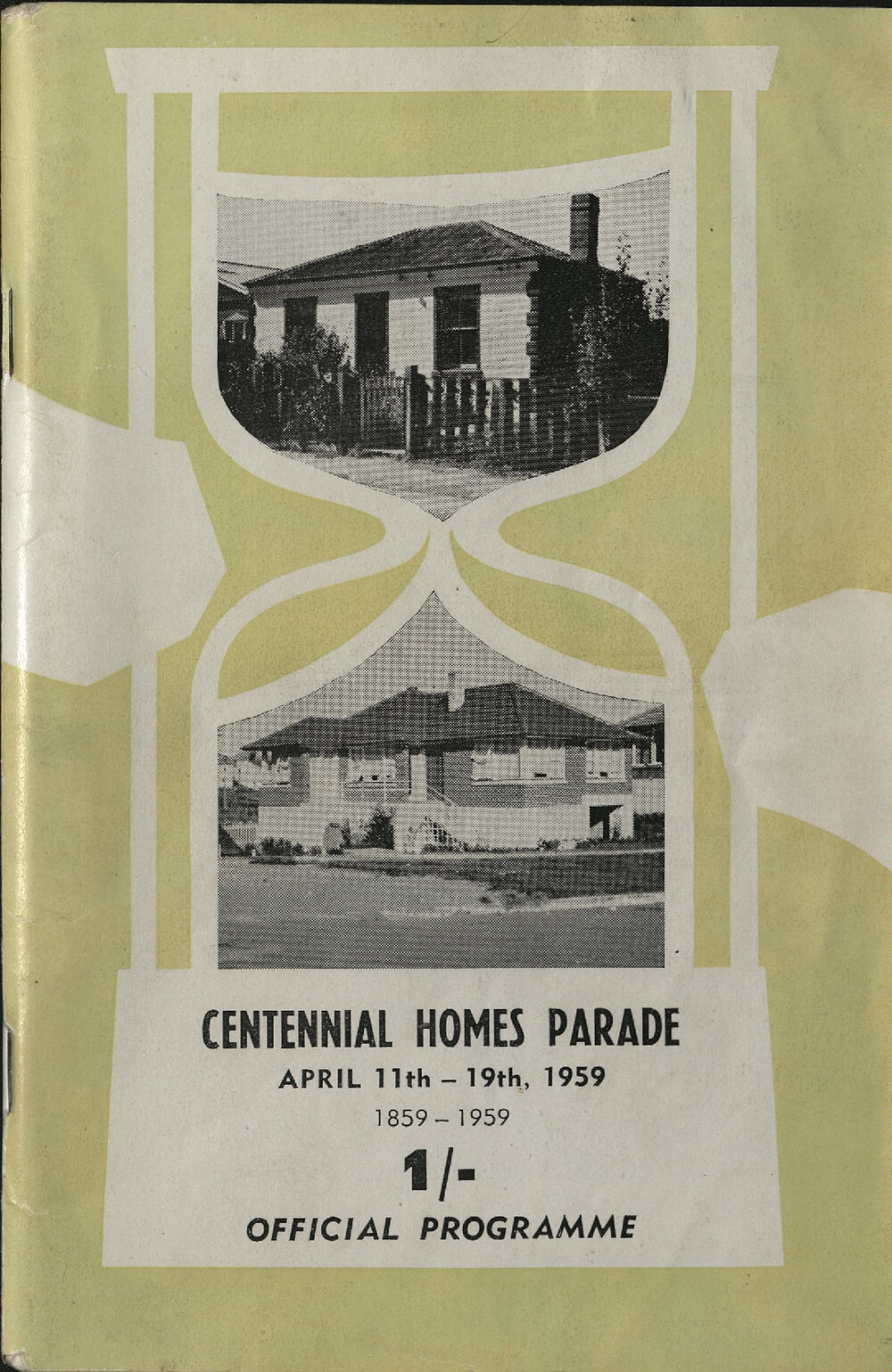 Centennial Homes Parade 1959 official programme