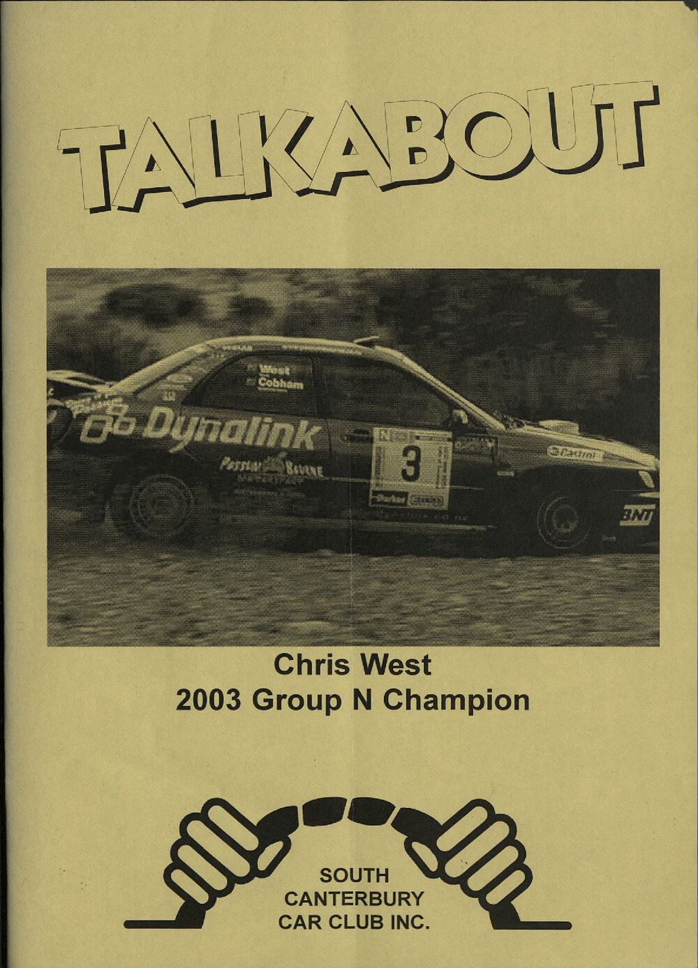 Talkabout: South Canterbury Car Club Bulletin February 2004