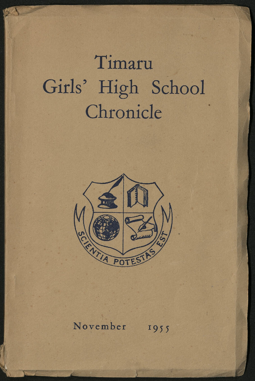 Timaru Girls' High School Chronicle 1955