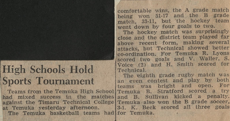 High Schools Hold Sports Tournament
