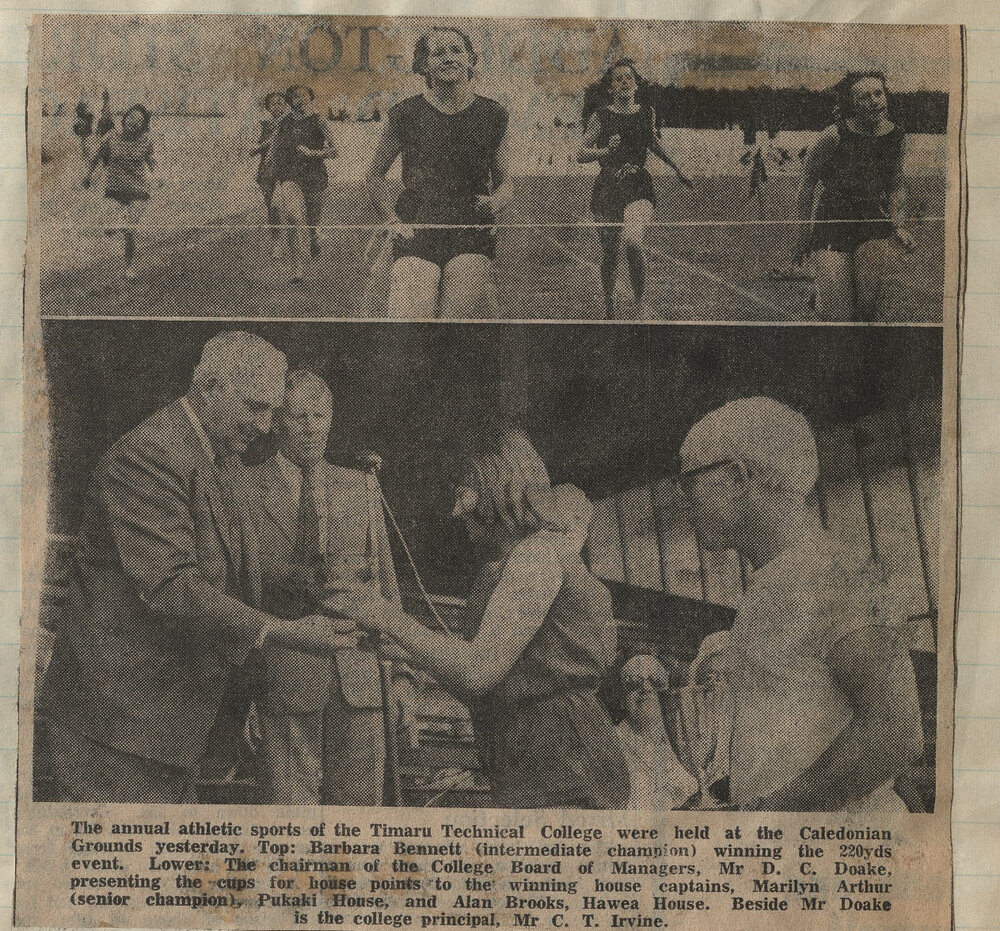 The annual athletic sports of the Timaru Technical College