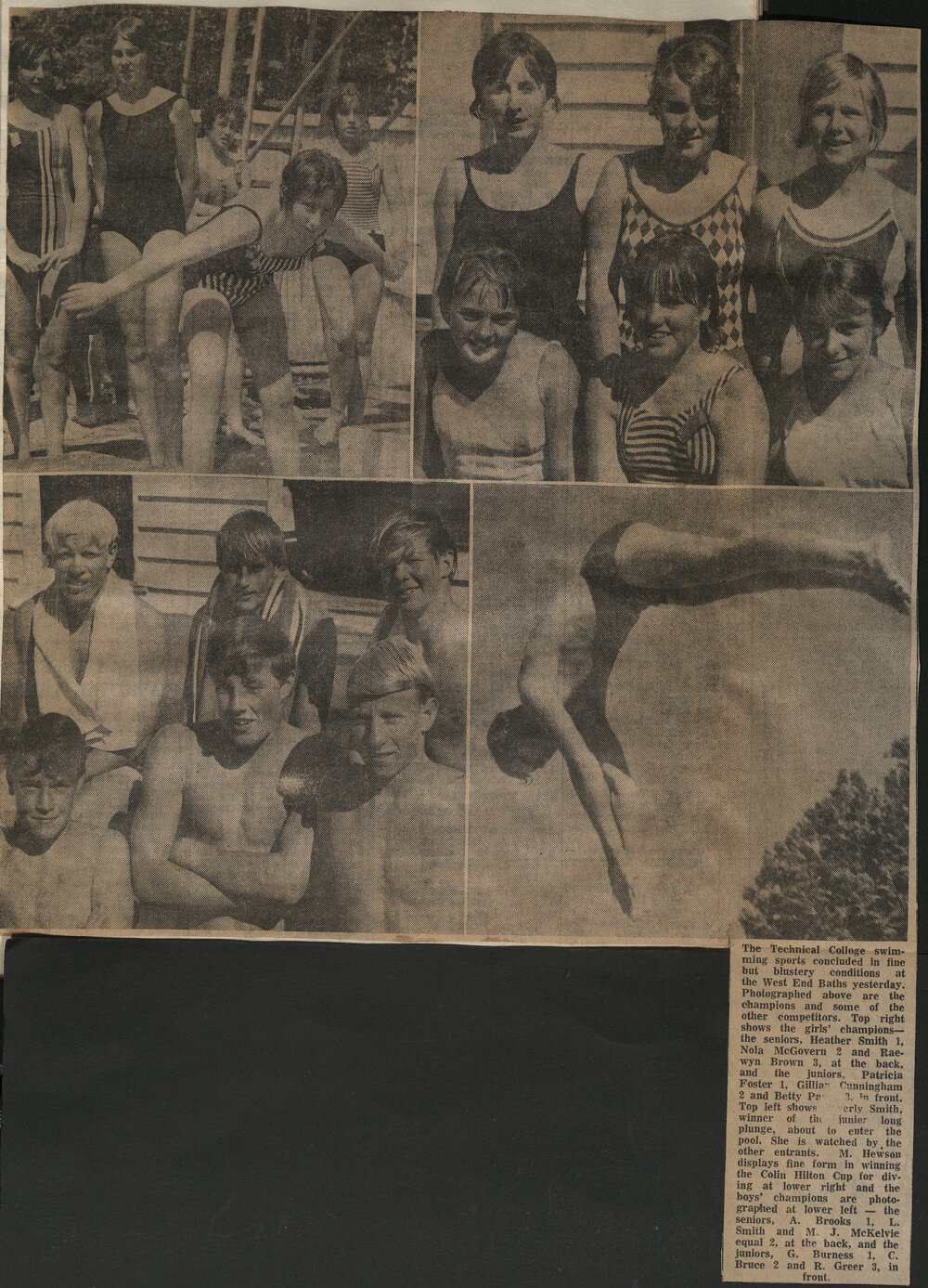 The Technical College swimming sports