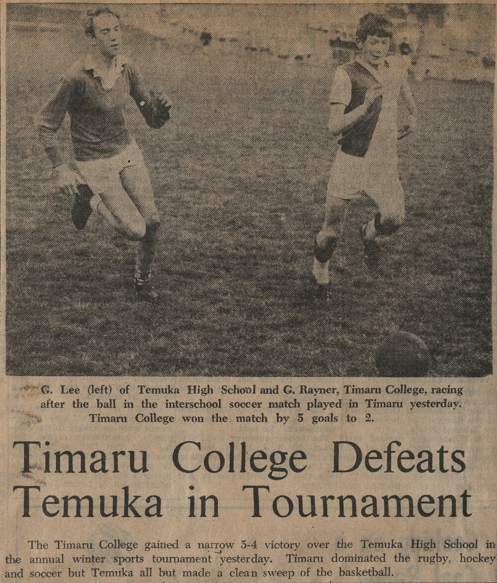 Timaru College Defeats Temuka in Tournament