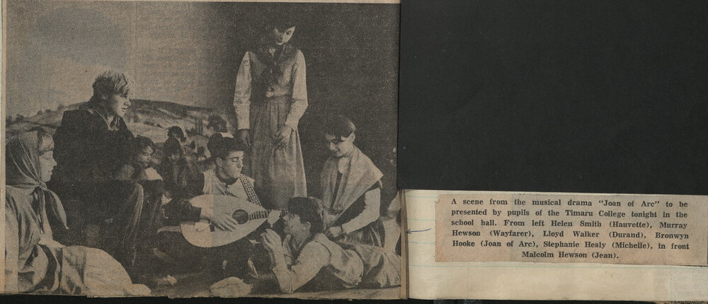 A scene from the musical drama 'Joan of Arc'
