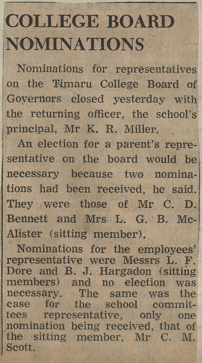 College Board Nominations