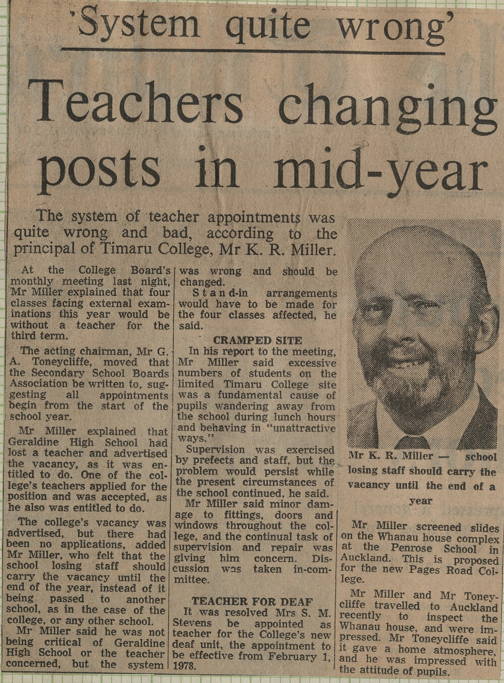  'System quite wrong': Teachers changing posts in mid year